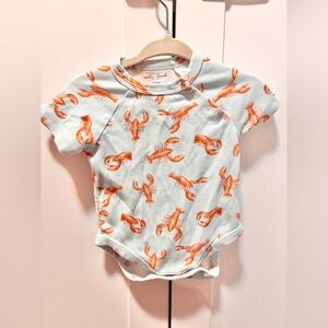 Nola Tawk Lobster Print Baby Onesie